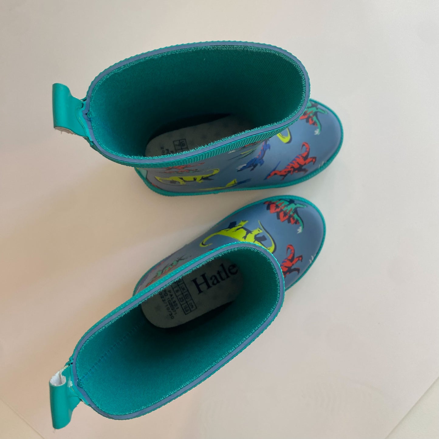 Blue Dino Rain Boots (7C)