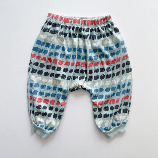 Blue Patterned Pants