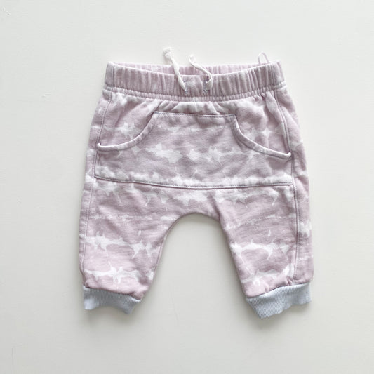 Purple Patterned Joggers (3-6M)