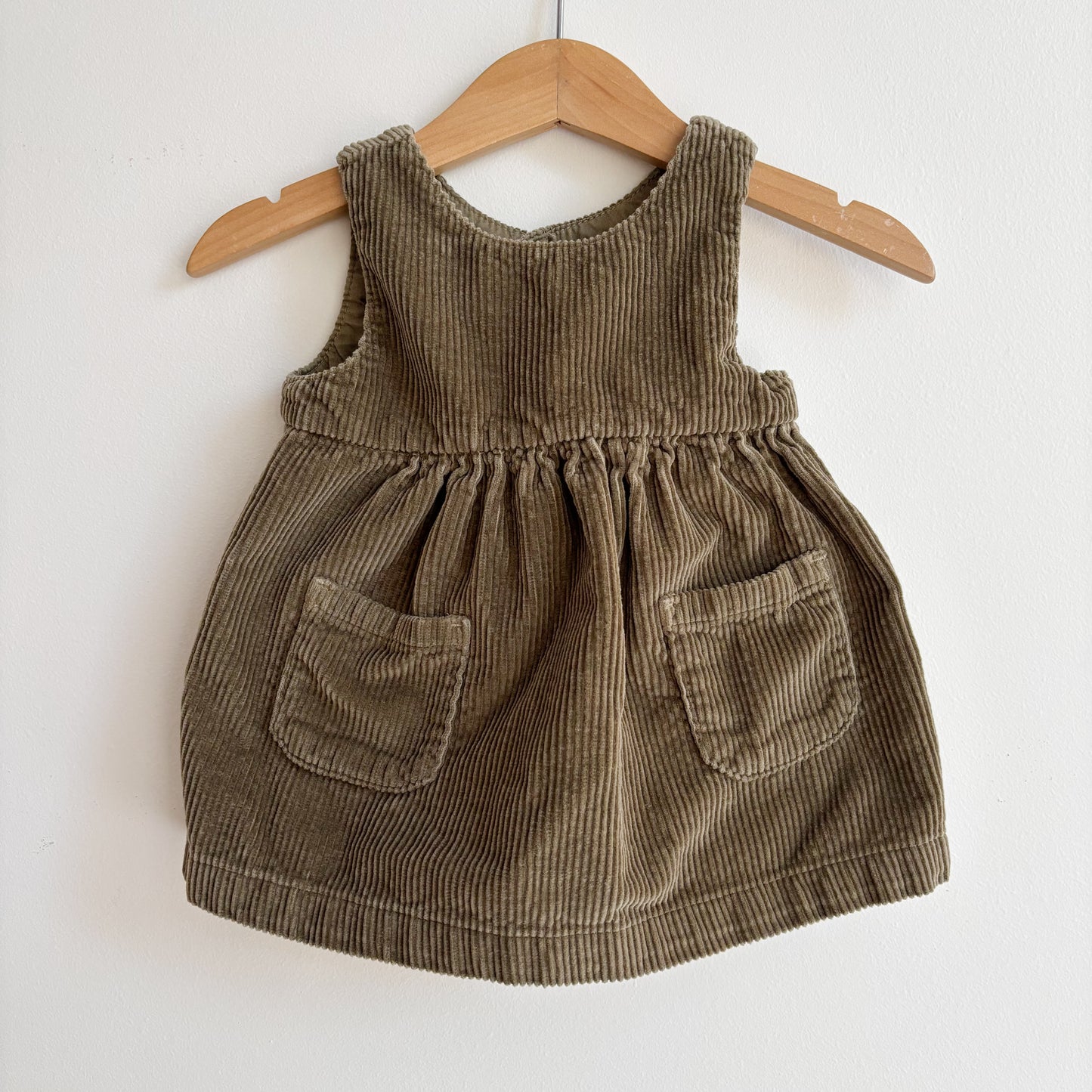 Green Organic Corduroy Jumper (0-3M)