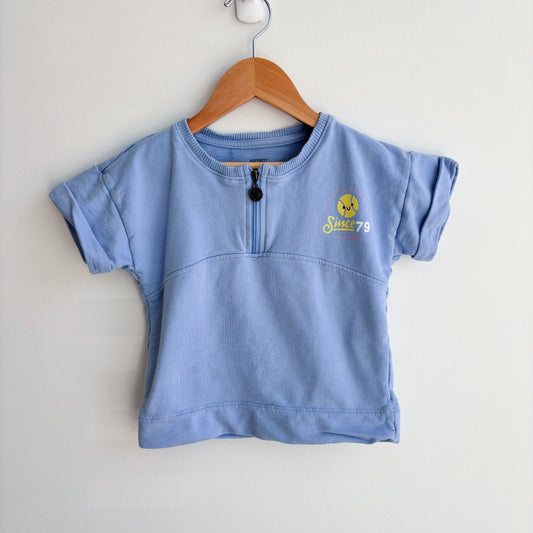 Tennis Graphic Zip Top (5T)