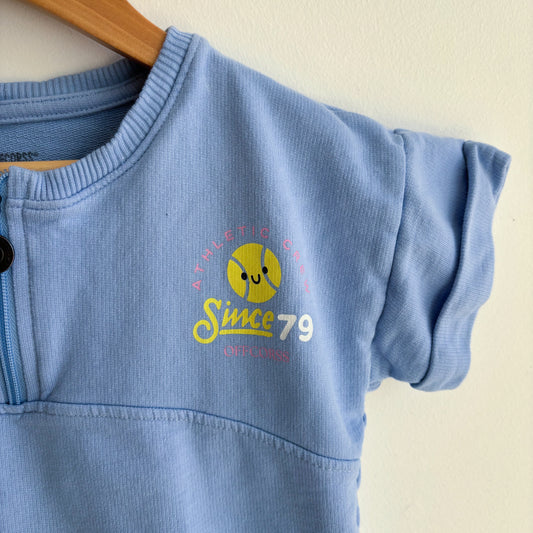 Tennis Graphic Zip Top (5T)