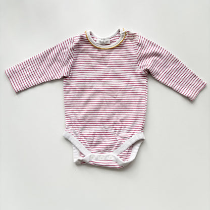 Pink Striped Bodysuit (3-6M)