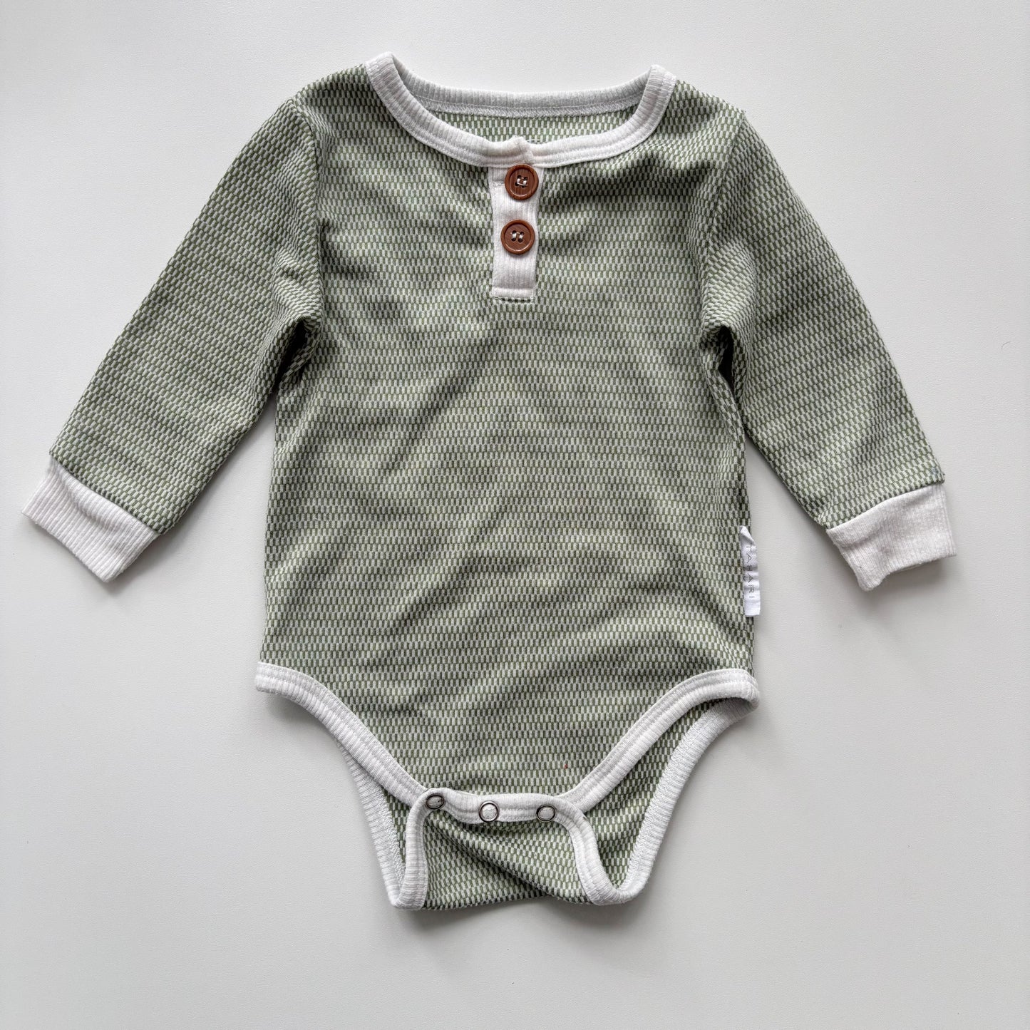 Green Patterned Bodysuit (6-9M)
