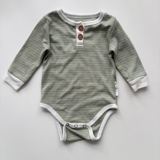 Green Patterned Bodysuit (6-9M)
