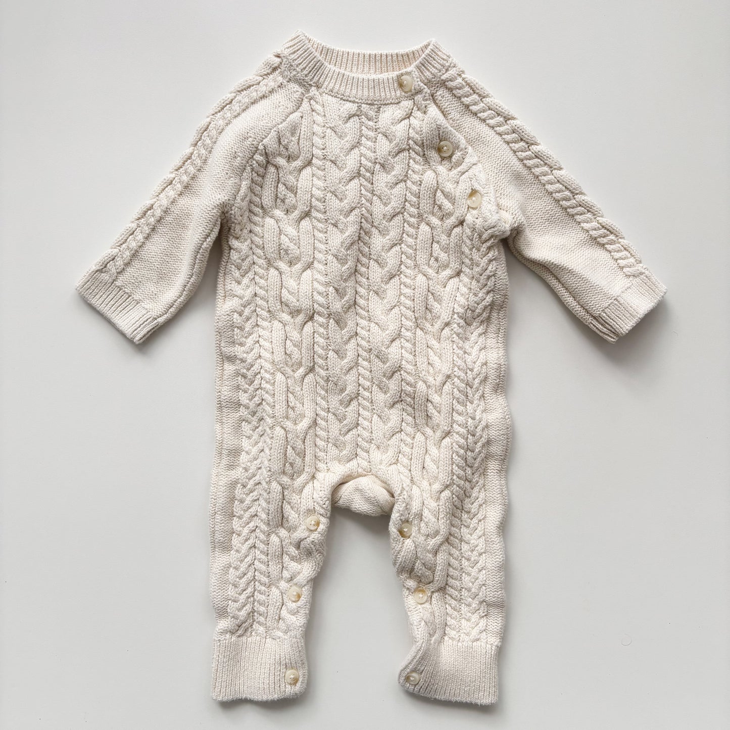 Cable Knit Romper (3-6M)