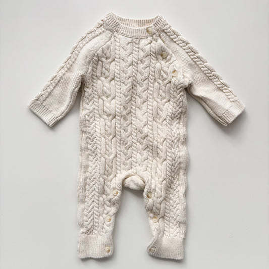 Cable Knit Romper (3-6M)