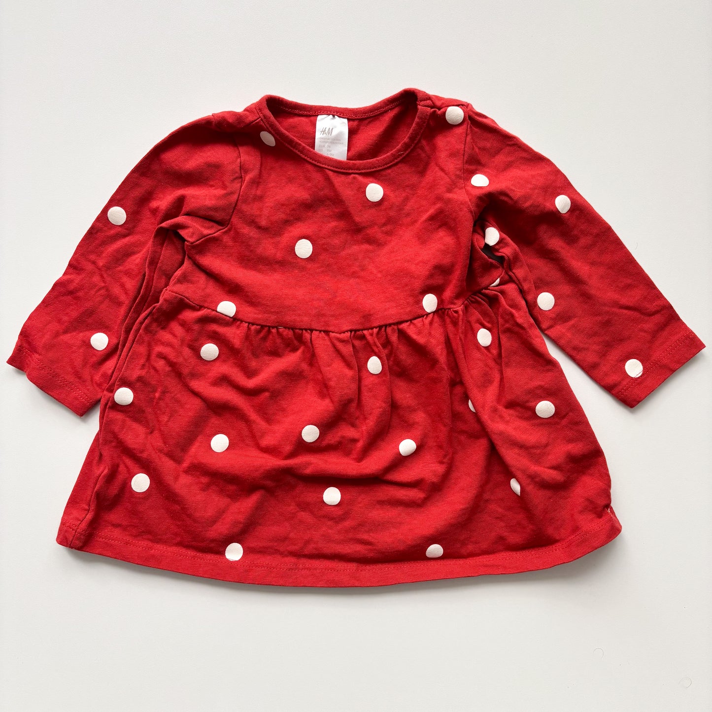 Red Polka Dot Dress (6-9M)