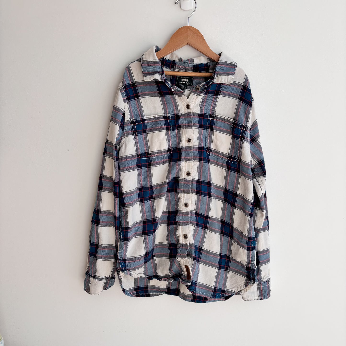 Soft Plaid Button-Up  (11-12Y)