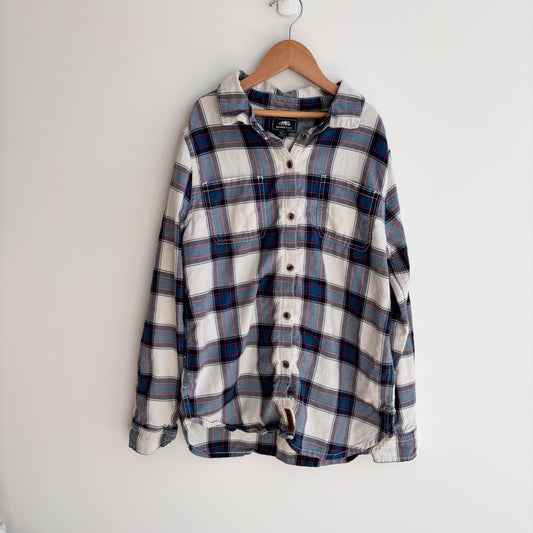 Soft Plaid Button-Up  (11-12Y)