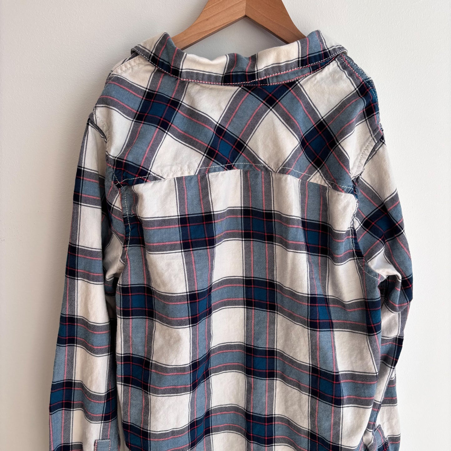 Soft Plaid Button-Up  (11-12Y)