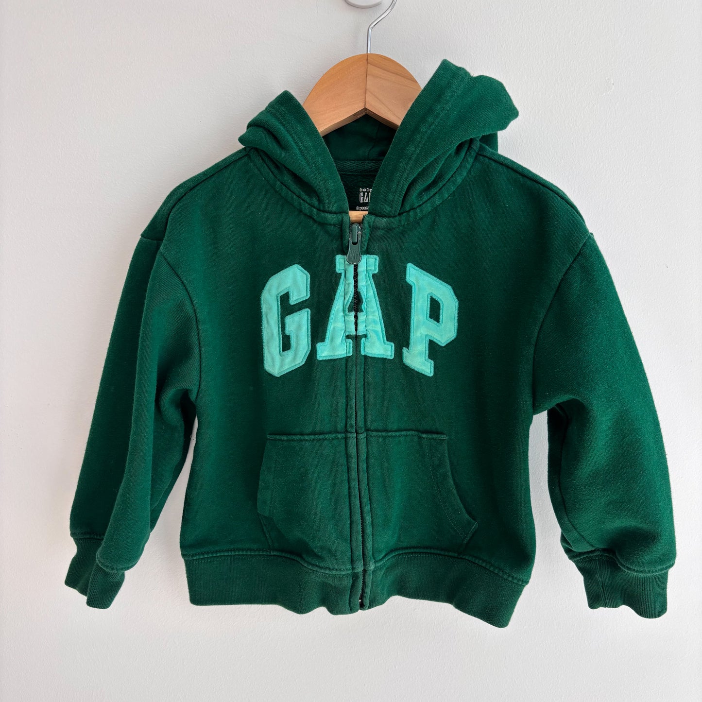 Green Logo Zip Hoodie (3Y)