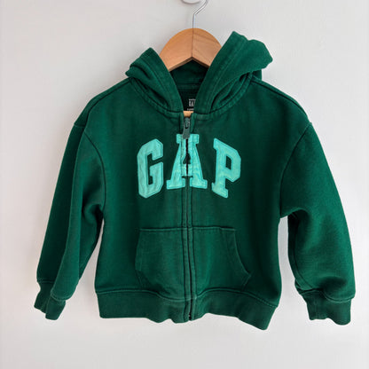 Green Logo Zip Hoodie (3Y)