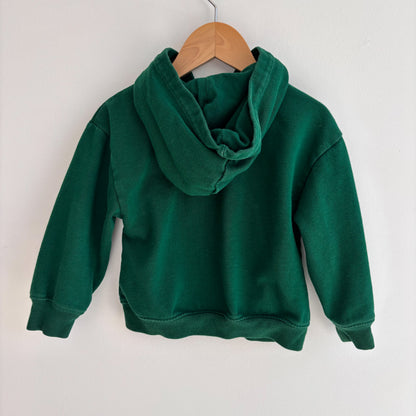 Green Logo Zip Hoodie (3Y)