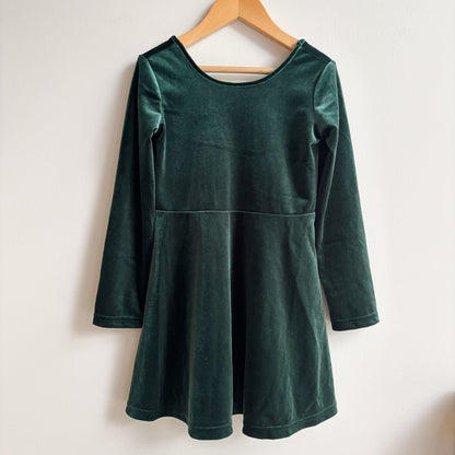 Green Velvet Dress (4T)