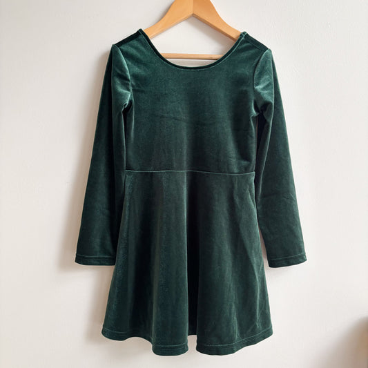 Green Velvet Dress (4T)
