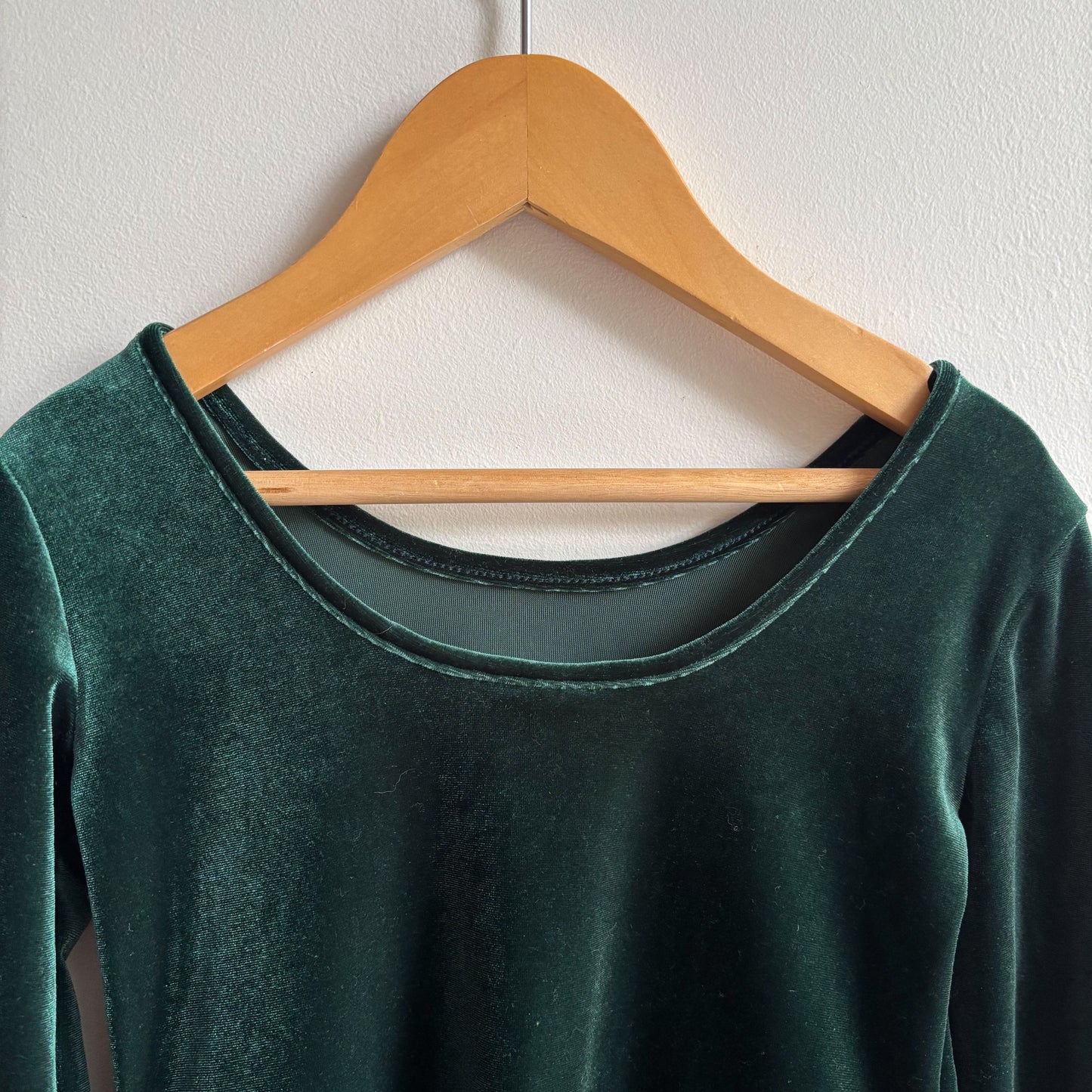 Green Velvet Dress (4T)