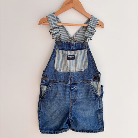 Striped Pocket Shortalls (3T)