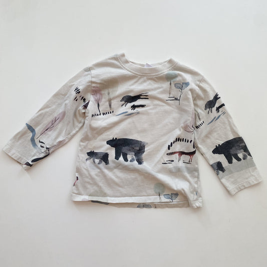 Patterned Long Sleeve Tee (18-24M)