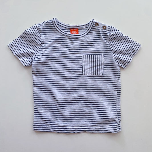 Striped  Tee w/ Pocket (2T)