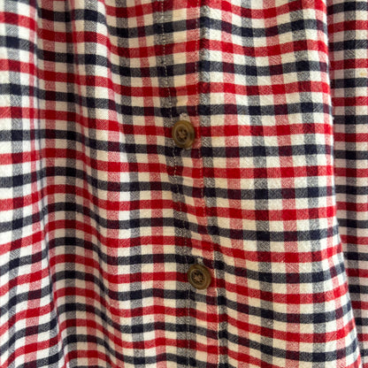 Plaid Cotton + Linen Blend Dress (4T)