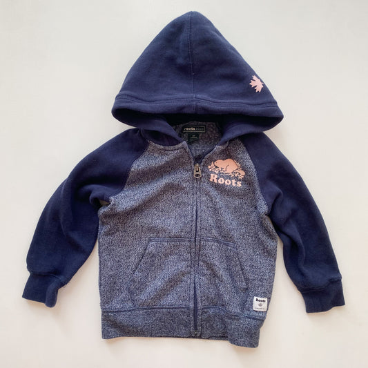 Blue Logo Zip Hoodie (3T)