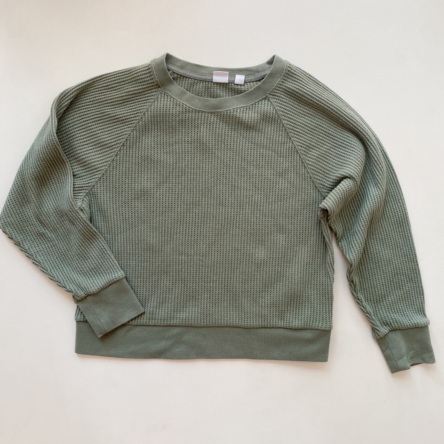 Green Waffle Long Sleeve (12Y)