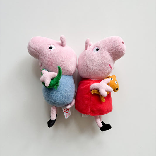 2 x Pig Character Beanie Plush