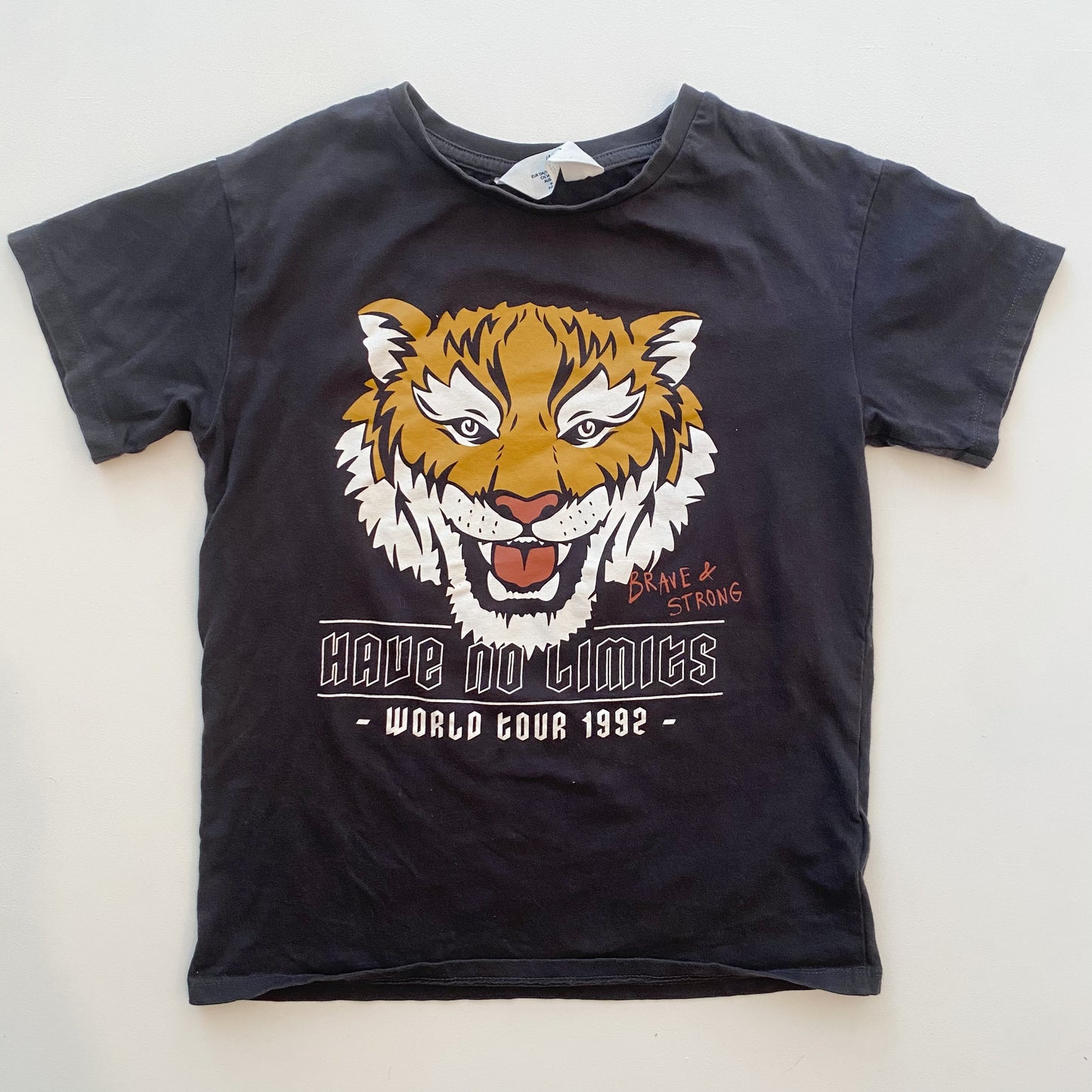 Dark Grey Tiger Tee (8-10Y)