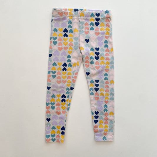 Heart Print Leggings (3T)