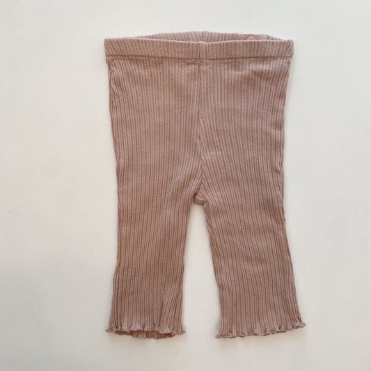 Peach Ribbed Pants (3-6M)