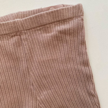 Peach Ribbed Pants (3-6M)