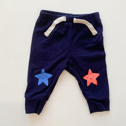 Navy Cotton Pants (0-3M)