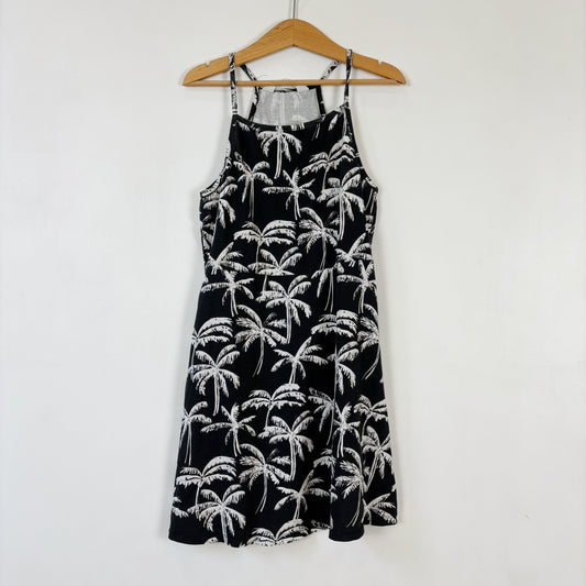 Black Palm Tree Dress (8-10Y)