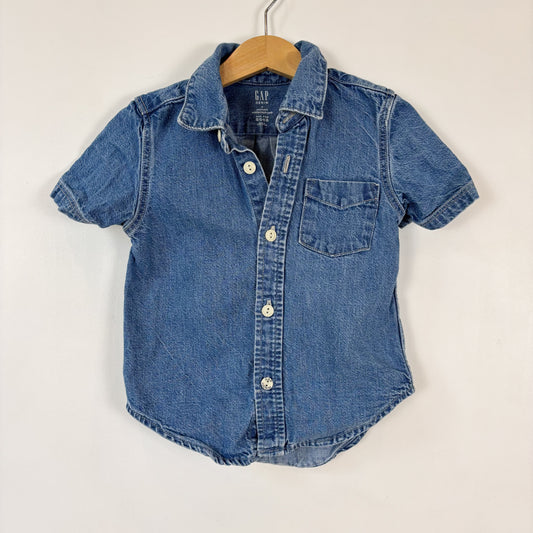 Denim Button-Up Shirt (3T)