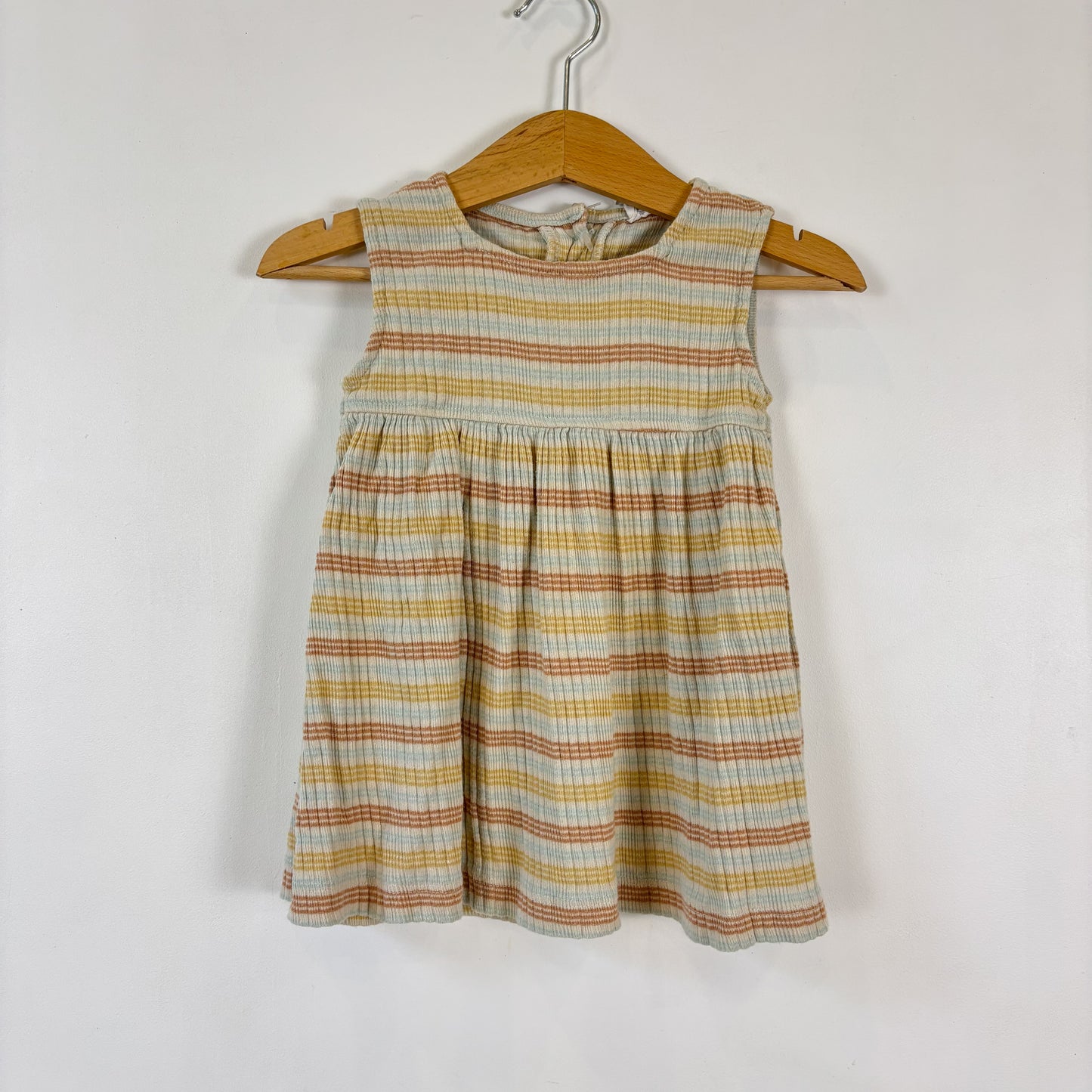 Striped Ribbed Dress (12-18M)