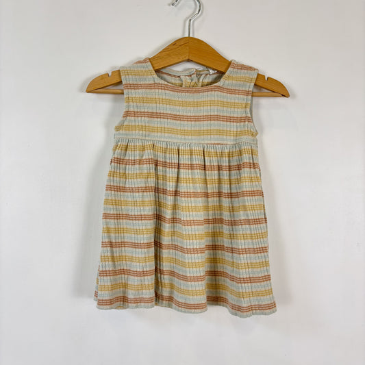Striped Ribbed Dress (12-18M)