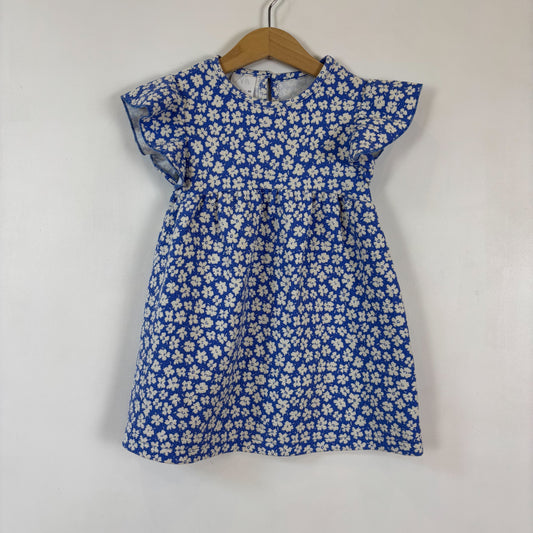 Blue Floral Dress (2-3Y)
