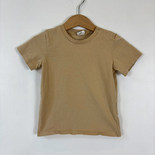 Tan Plain Tee (12-18M)