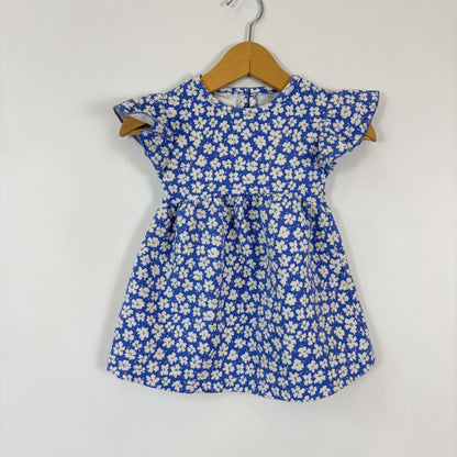 Blue Floral Dress (6-9M)