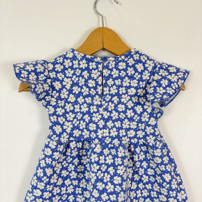 Blue Floral Dress (6-9M)