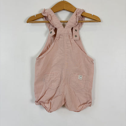Pink Heart Pocket Shortalls (6-9M)