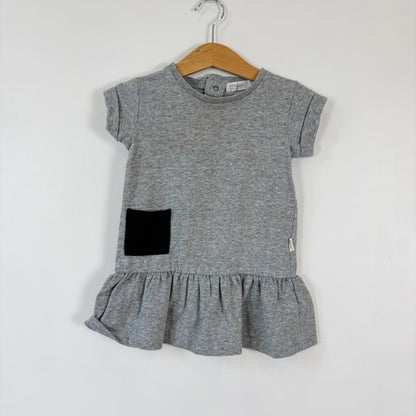 Grey Pocket Dress (12-18M)