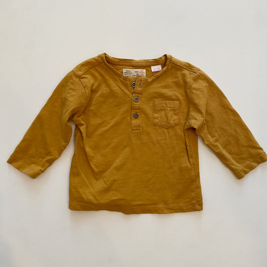 Yellow Long Sleeve Shirt (6-9M)