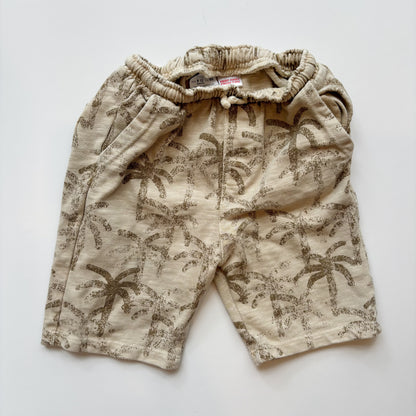 Beige Palm Tree Shorts (9-12M)