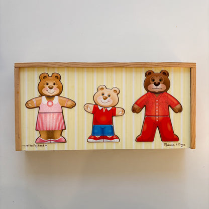 Wooden Bear Dress-Up Puzzle