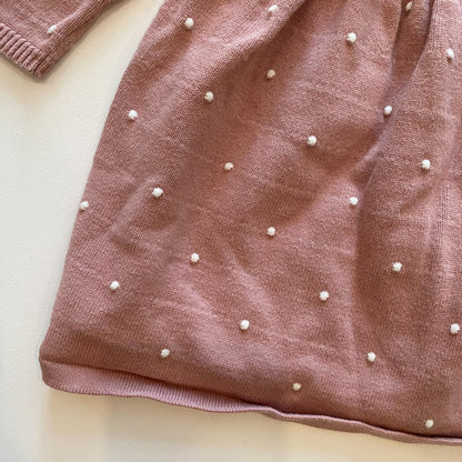 Knit Polka Dot Dress (6-9M)