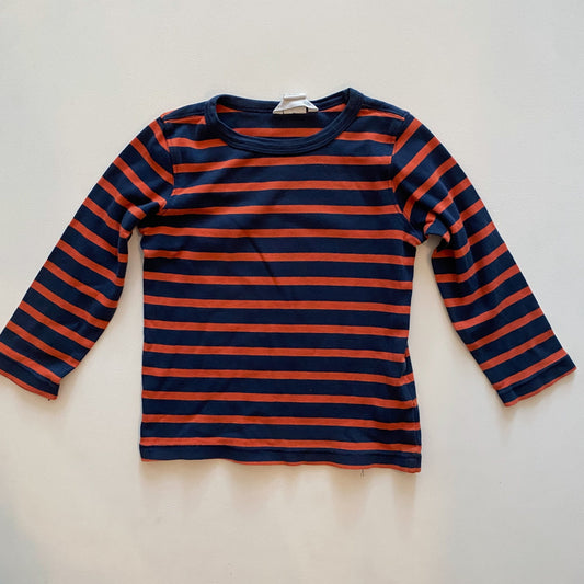 Blue + Orange Striped Shirt (2-4Y)