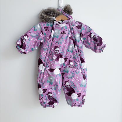 Purple One-Piece Snowsuit (6-9M)