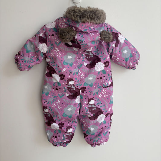 Purple One-Piece Snowsuit (6-9M)